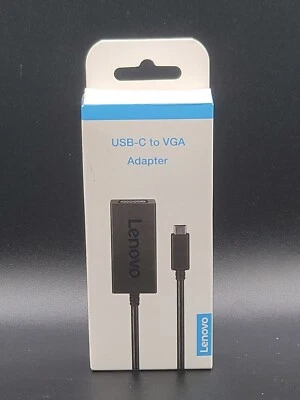 BRAND NEW Lenovo USB C to VGA Video Adapter (4X90M42956) - Image 1 of 2