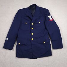 US Coast Guard Blue Poly/Wool Gabardine USCG Service Dress Jacket Mens Size 37s