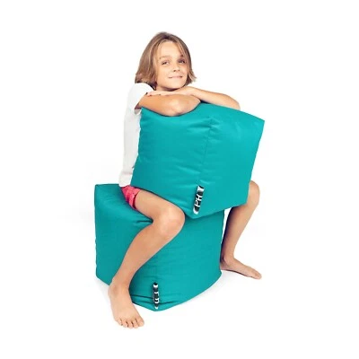 Sitzwürfel Sitzsack Sitzhocker Beanbag Kissen mit Reißverschluss fertig befüllt - Bild 1 von 4