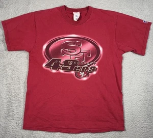 Vintage San Francisco 49ers Pro Player T-Shirt Mens Large Red Made In USA - Picture 1 of 13