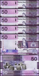 Gambia 50 Dalasis 2023 (2024), UNC, LOTE DE 5 piezas, consecutivo, P-NUEVA FECHA, NUEVO SIGNO - Imagen 1 de 4