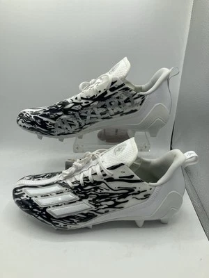 Adidas Adizero 12.0 Poison Black White Football Cleats IG7206 Size 13 - Image 1 of 4