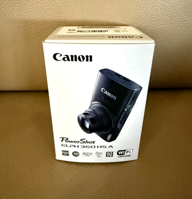 Canon PowerShot ELPH 360 HS A Digital Camera - Silver US Model NEW, SHIPS TODAY! - Image 1 of 4