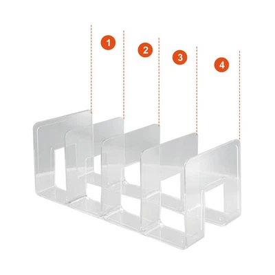 Scaffale per borse in plastica trasparente per mantenere le borse organizzate e - Immagine 1 di 4