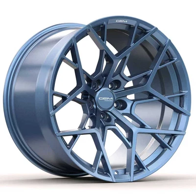 Ruedas 20"/21" GEM forjadas GZR estilo ZR1 azules para Audi R8 2016-2025+ Foto 1 de 3