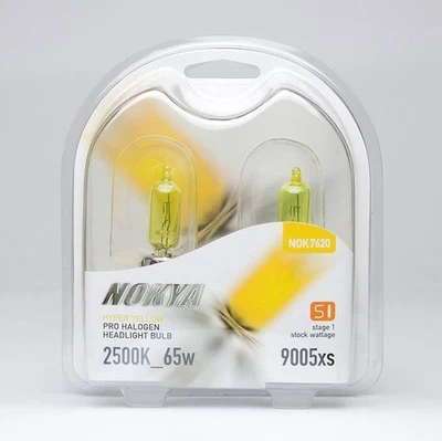 Farol OpenBox Nokya amarelo 9005XS Nok7420 65W duas lâmpadas substituição feixe alto - Imagem 1 de 4