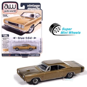 Auto World 1:64 1968 Dodge Coronet R/T Hardtop (Medium Gold) - Picture 1 of 2