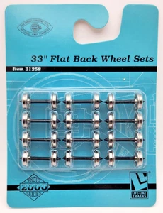 Life Like HO Pronto 2000 Series 33" Flat Back Metal Wheel Sets 12 Pack NOS - Picture 1 of 2