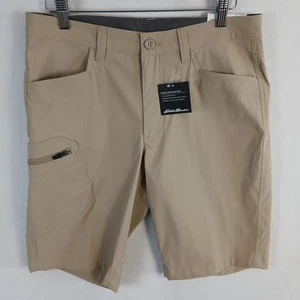 Pantalones Cortos Rainier Eddie Bauer Para Hombre Calce Activo Talla 30 (30x11) Caqui Nuevos con Etiquetas - Imagen 1 de 19