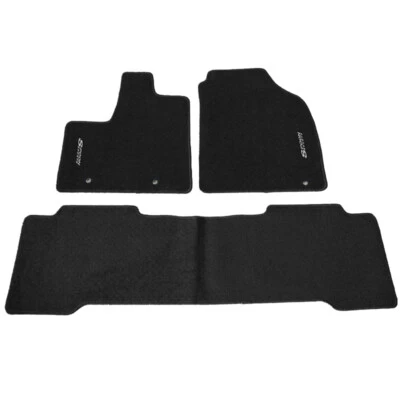 Alfombrillas de nailon antideslizantes aptas para 01-06 Acura MDX negras 3 piezas con cuchara Foto 1 de 3