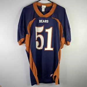 Riddell Vintage Generic High-School College Bears #51 Football Jersey XL Blue - Picture 1 of 8