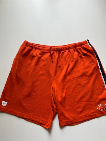 Nike Chicago Bears Shorts Mens 3XL Orange Training Football Authentic NFL Logo Cover