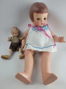 Vintage Effanbee composizione bambole occhi addormentati 18" Patsy Anne 9" Patsyette  - Foto 1 di 18