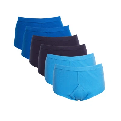 Sock Stack Pack Of 6 Men's 100% Organic Cotton Briefs Underpants Sport Underwear