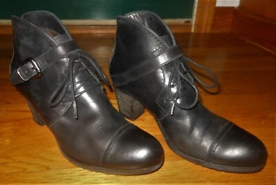 Fidji L851 women's ankle boots  8 M Black leather  Excellent condition Foto 1 de 4