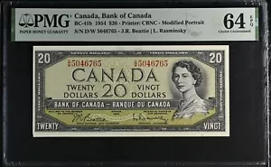 Canada Modified $20 Dollars 1954 BC41b DW5046765 - PMG 64 Choice UNC EPQ - Picture 1 of 2