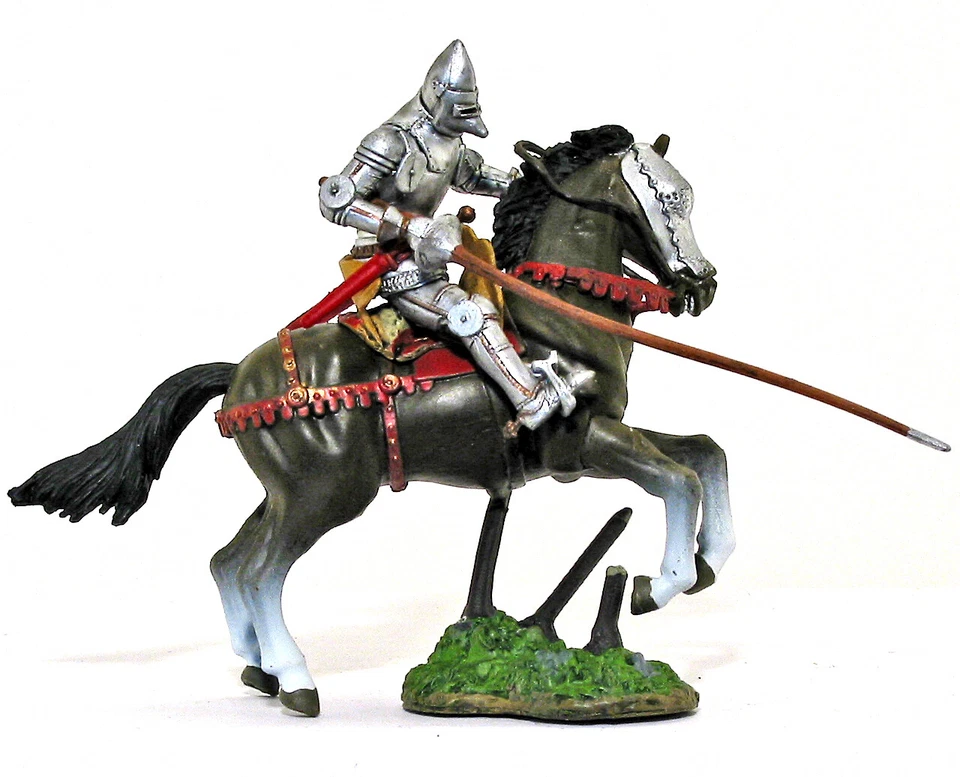 Forces of Valor Mounted Knight with Lance - 54mm painted plastic toy soldier - Image 1 of 1