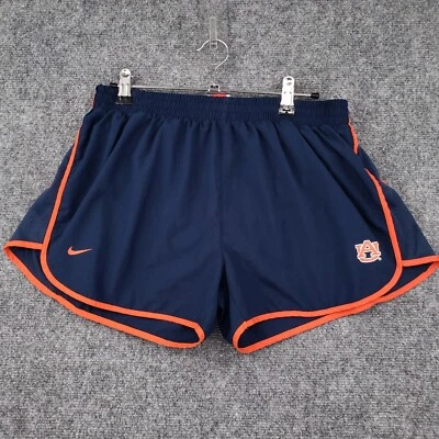 Nike Auburn Tigers Shorts Womens Large 12 14 Navy Blue Fit Dry Athletic Running - Image 1 of 4