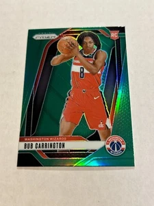 2024-25 PANINI PRIZM BUB CARRINGTON #244 GREEN PRIZM ROOKIE WIZARDS SP - Picture 1 of 2