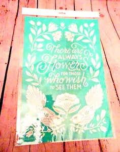 NEW Chalk Couture Transfer Always Flowers 12x18 Size C For Those Who Wish to See - Picture 1 of 3