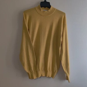 Suéter Vintage Algodón Zanetti Para Hombre Talla M Hecho en Italia (Amarillo) *Leer Desc. - Imagen 1 de 11