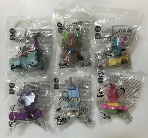 2021 Burger King DreamWorks TROLLS TrollsTopia Toys Complete Set Of 6 Free Ship - Picture 1 of 7