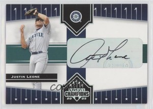 2005 Donruss Champions Impressions Auto Justin Leone #380 Auto