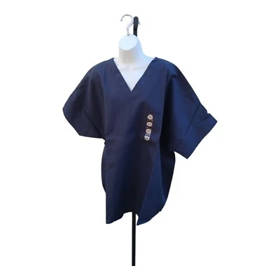 Womens Scrub Top White Swan Fundamentals 3XL Navy 1 Top Pocket - Image 1 of 4