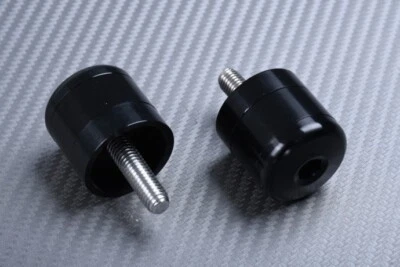 Paire D'Embouts de Guidon Noir Ø 31 mm KAWASAKI Ninja ZX-14/R ZZR1400 2006-2011 Foto 1 de 2