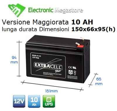 BEGHELLI PILA BATTERIA RICARICABILE LAMPADE EMERGENZA 6V 2.8Ah - Foto 2