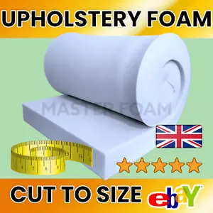 UPHOLSTERY FOAM CUT TO SIZE - SUPPORT & COMFORT FOAM - UK CERTIFIED HIGH DENSITY - Picture 1 of 8