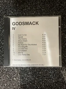 Godsmack IV Full Length Promo Advance CD Universal Records 2006 - Picture 1 of 4