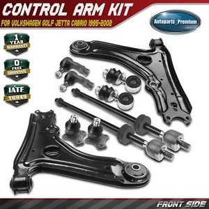 8PCS Control Arm Ball Joint Tie Rod Sway Bar Link for VW Golf Jetta Cabrio Front - Picture 1 of 9