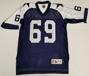 Dallas Cowboys Reebok NFL Gridiron Classic Dickdelish custom jersey men sz L RBK - Picture 1 of 10