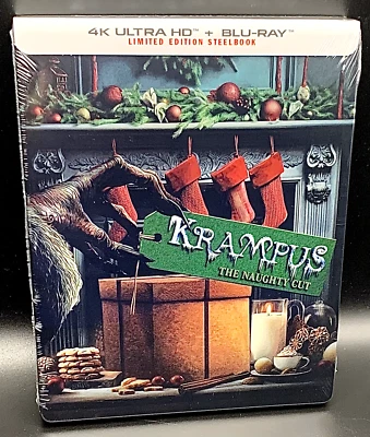 KRAMPUS - THE NAUGHTY CUT SHOUT! FACTORY 4K UHD BLURAY STEELBOOK *NEW & SEALED!* - Image 1 of 4