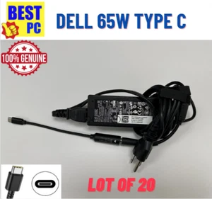 20X OEM USB Type-C 45W 65w HP Chromebook Lenovo Dell Acer Samsung Laptop Charger - Picture 1 of 11