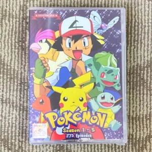 POKEMON SEASON 1-5 VOL.1-273 END ANIME DVD US ENGLISH DUBBED VERSION REGION ALL - Imagen 1 de 6