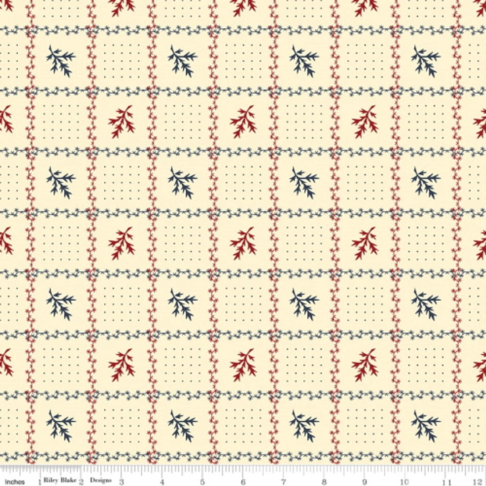 Crema de rejilla "Seeds of Glory" de Riley Blake Designs Foto 1 de 1