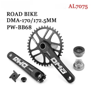 Road Bike Crankset 9/10/11/12S 170/172.5mm Crank 40-50T Chainring with BB - Picture 1 of 44