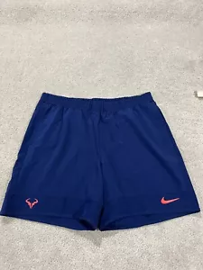 Nike Shorts Mens Large Rafa Nadal Tennis Dri Fit Adv CV7873 Blue Performance - Picture 1 of 14