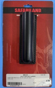 SAFARILAND 306-6-2 OPEN TOP MINI SUREFIRE FLASHLIGHT CARRIER PLAIN LOOK BLACK - Picture 1 of 2