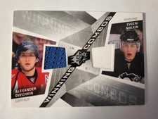 Alexander Ovechkin/Evgeni Malkin 2008-09 SPx Winning Combos Dual Jersey Card