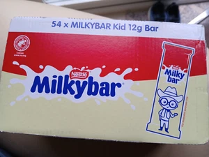 NESTLE MILKYBAR WHITE Milk Chocolate 54 x12G BARS ONE BOX BBE MAY-2025 - Picture 1 of 24