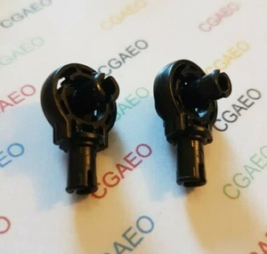 2 x Lego 47455 Rotation Joint Ball Loop with Two Perpendicular - BLACK - Imagen 1 de 1