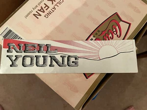 Neil Young Vintage Original 70’s Concert Autoaufkleber Selten - Bild 1 von 2