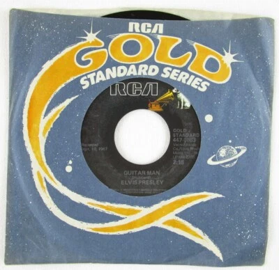 RCA Elvis Presley Guitar Man & Hi-Heel Sneakers, 45 RPM, Gold Standard 447-0663 - Image 1 of 3