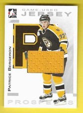 2004-05 ITG Heroes + Prospects Game Used Jersey Silver Patrice Bergeron /90