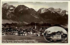 ~1930/40 OBERSTDORF Bayern mit Café Restaurant Pension Hotel Gebirgsaussicht - Picture 1 of 2