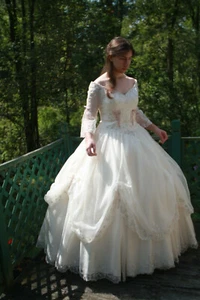 Cinderella Glinda Scarlett Ohara Hamilton King and I Princess Wedding Gown 12 - Picture 1 of 12