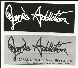 Perry Farrell  JANE’S ADDICTION Rare SET 2 PROMO Vinyl STICKER DECAL of 2003 CD - Picture 1 of 1